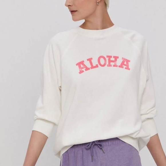 Billabong Tops - Billabong Keep Tryin Aloha Crewneck Terry Sweatshirt, Size Small